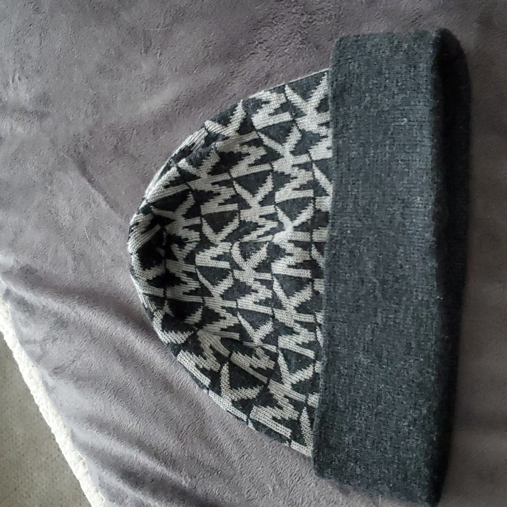 Michael Kors Black and Gray Hat